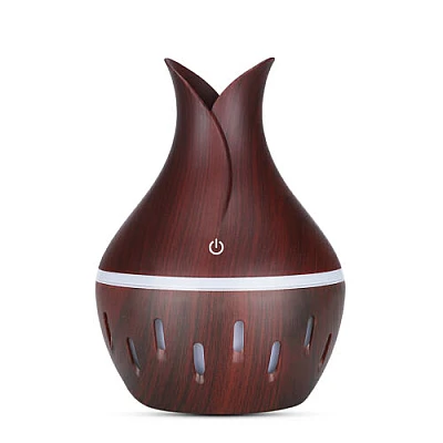 Umidificator de Aer 130ml LED DARK WOOD HUS 02-3 Difuzor Umidificator de Aer 130ml LED DARK WOOD HUS 02-3 Difuzor