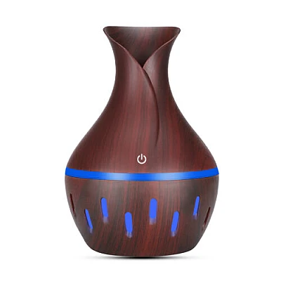 Umidificator de Aer 130ml LED DARK WOOD HUS 02-5 Difuzor Umidificator de Aer 130ml LED DARK WOOD HUS 02-5 Difuzor