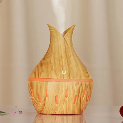 Umidificator de Aer 130ml LED LIGHT WOOD HUS 02-3 Difuzor Umidificator de Aer 130ml LED LIGHT WOOD HUS 02-3 Difuzor