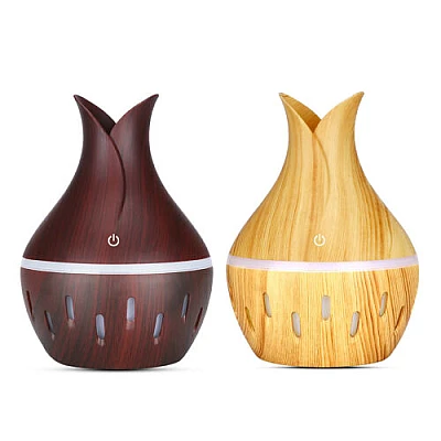 Umidificator de Aer 130ml LED LIGHT WOOD HUS 02-3 Difuzor Umidificator de Aer 130ml LED LIGHT WOOD HUS 02-3 Difuzor