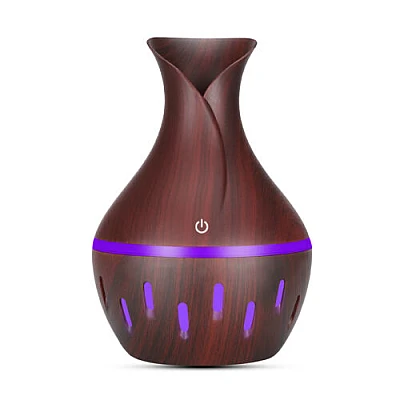 Umidificator de Aer 130ml LED LIGHT WOOD HUS 02-5 Difuzor Umidificator de Aer 130ml LED LIGHT WOOD HUS 02-5 Difuzor
