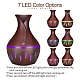 Umidificator de Aer 130ml LED LIGHT WOOD HUS 02-5 Difuzor Umidificator de Aer 130ml LED LIGHT WOOD HUS 02-5 Difuzor