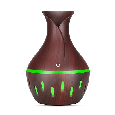 Umidificator de Aer 130ml LED LIGHT WOOD HUS 02-5 Difuzor Umidificator de Aer 130ml LED LIGHT WOOD HUS 02-5 Difuzor