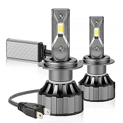 Set 2 Lampi V20 H4 LED cu doua faze temperatura 6000K putere 100W 10.000 Lumeni Canbus