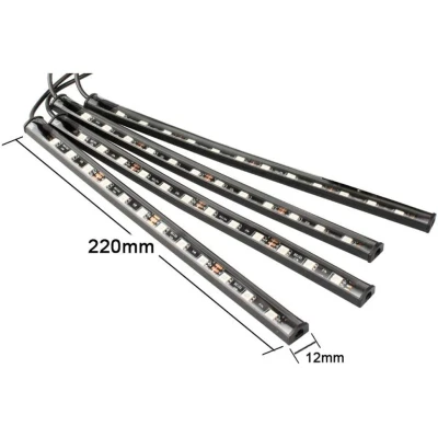 Benzi Ambientale 12LED Auto 8 Culori Telecomanda