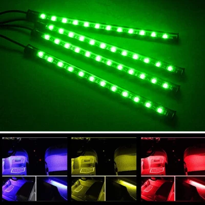 Benzi Ambientale 12LED Auto 8 Culori Telecomanda