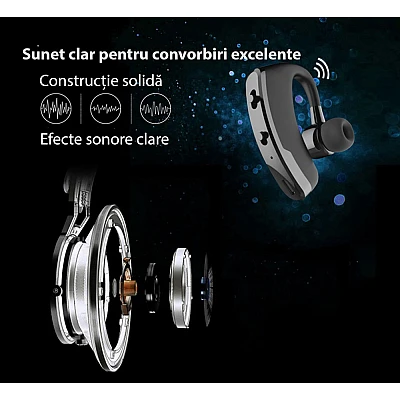 Casca Bluetooth S109 BUSINESS Negru Casca Bluetooth S109 BUSINESS Negru