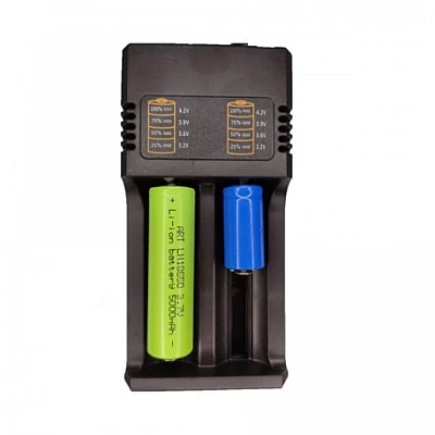 Incarcator Acumulatori 18650 MS-282AX 4.2V Li-Ion cu 2 Porturi la Priza 220V Incarcator Acumulatori 18650 MS-282AX 4.2V Li-Ion cu 2 Porturi la Priza 220V