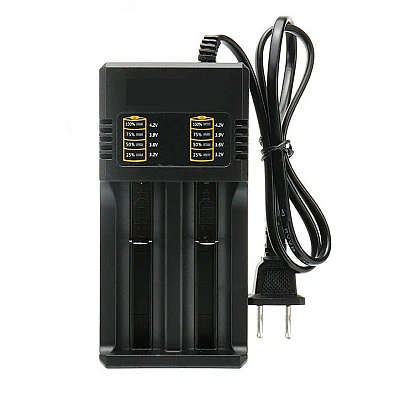 Incarcator Acumulatori 18650 MS-282AX 4.2V Li-Ion cu 2 Porturi la Priza 220V Incarcator Acumulatori 18650 MS-282AX 4.2V Li-Ion cu 2 Porturi la Priza 220V