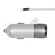 Încărcător auto 3in1 cu cablu micro USB încorporat 4.2A Argintiu Încărcător auto 3in1 cu cablu micro USB încorporat 4.2A Argintiu