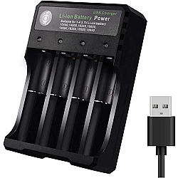 Incarcator MS-5D84A4 Acumulatori 4.2V Li-Ion 18650 cu 4 Porturi la USB AX