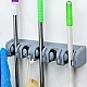 Suport de Perete pentru Maturi si Mopuri cu 6 Carlige Broom Holder Suport de Perete pentru Maturi si Mopuri cu 6 Carlige Broom Holder