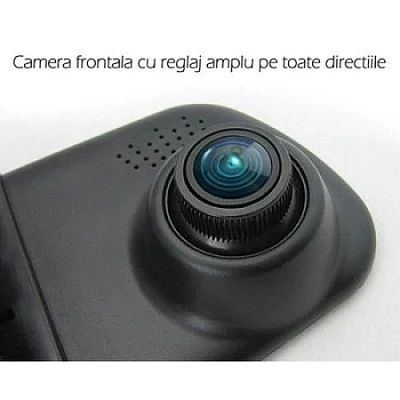 Oglinda Auto cu Camera Fata - Spate Display 4.3" Oglinda Auto cu Camera Fata - Spate Display 4.3"