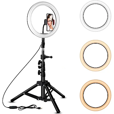 Lampa Ring Light LED 8" Circulara cu Lumina rece / naturala / calda Lampa Ring Light LED 8" Circulara cu Lumina rece / naturala / calda