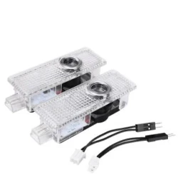 Set 2 Holograme LED cu LOGO AUDI pentru Portiere