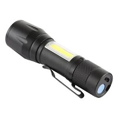 Mini lanterna C812 cu 3 trepte iluminare si USB Mini lanterna C812 cu 3 trepte iluminare si USB