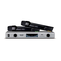 UB Set 2 Microfoane DM-2186 Black Wireless cu receiver