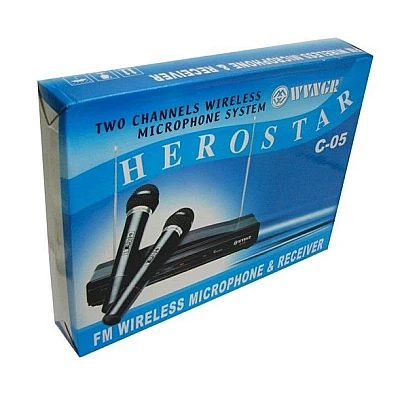Set 2 Microfoane Herostar C05, 10 m, emisie FM Set 2 Microfoane Herostar C05, 10 m, emisie FM