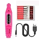 Freza Unghii Roz include 5 pile 5 capete abrazive Viteza Reglabila Semiprofesionala ALIMENTARE USB Freza Unghii Roz include 5 pile 5 capete abrazive Viteza Reglabila Semiprofesionala ALIMENTARE USB