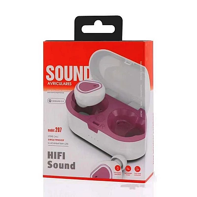 Căști Bluetooth Wireless bluetooth 5.0 carcasa impermeabila, compatibil android si IOS, Roz Căști Bluetooth Wireless bluetooth 5.0 carcasa impermeabila, compatibil android si IOS, Roz