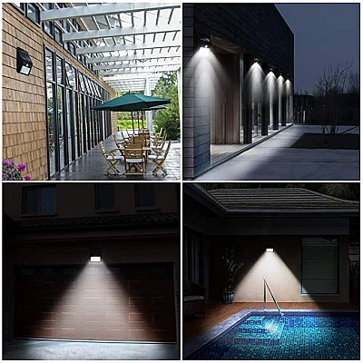 Set 2 Lampi BRIGHT 30 LED Solare cu senzor de miscare si lumina 1 mod ILUMINARE Set 2 Lampi BRIGHT 30 LED Solare cu senzor de miscare si lumina 1 mod ILUMINARE