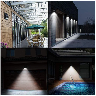 Set 5 Lampi Solare BRIGHT 30 LED cu Senzor de Miscare si Lumina 1 Mod ILUMINARE Set 5 Lampi Solare BRIGHT 30 LED cu Senzor de Miscare si Lumina 1 Mod ILUMINARE