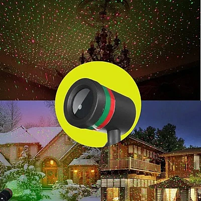 Proiector Laser Star cu joc lumini verzi si rosii Proiector Laser Star cu joc lumini verzi si rosii