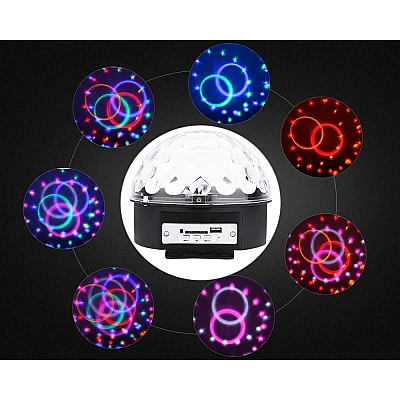 Glob Disco Cu Boxa Laser Club Cu Telecomanda, Bluetooth, Redare Audio Mp3