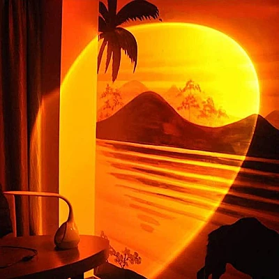 Lampa Atmosfera Orange SUNSET Lamp alimentare USB Lampa Atmosfera Orange SUNSET Lamp alimentare USB