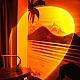 Lampa Atmosfera Orange SUNSET Lamp alimentare USB Lampa Atmosfera Orange SUNSET Lamp alimentare USB