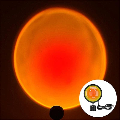 Lampa Atmosfera Orange SUNSET Lamp alimentare USB Lampa Atmosfera Orange SUNSET Lamp alimentare USB