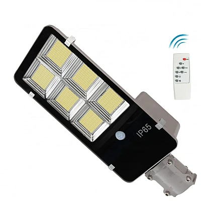 Lampa Stradala 300W 300 LED COB Cu 6 CASETE Panou Solar si Telecomanda Lampa Stradala 300W 300 LED COB Cu 6 CASETE Panou Solar si Telecomanda