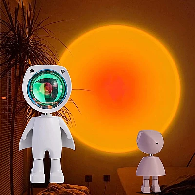 Lampa de ambient ASTRONAUT portabila Sunset LED cu Acumulator Lampa de ambient ASTRONAUT portabila Sunset LED cu Acumulator