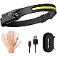 Set 2 Lanterna de cap cu senzor de miscare LED COB model YT-200 Set 2 Lanterna de cap cu senzor de miscare LED COB model YT-200