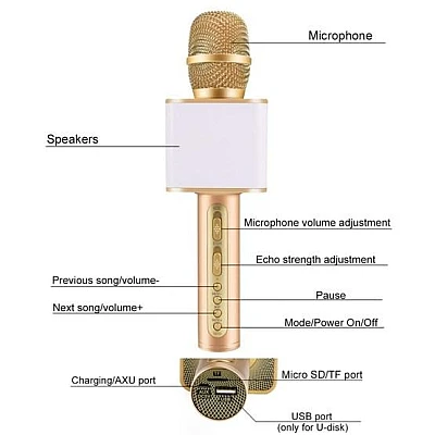 Microfon SD-08 AURIU Karaoke fara fir SDRD Microfon SD-08 AURIU Karaoke fara fir SDRD