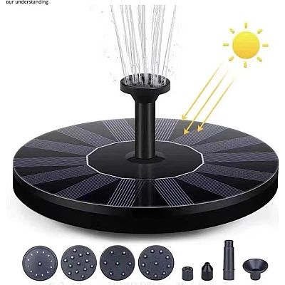 Mini Fantana de apa cu panou solar Mini Fantana de apa cu panou solar