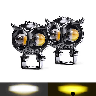 Proiector LED auto cu 2 FAZE putere 30W 6000K model bufnita Proiector LED auto cu 2 FAZE putere 30W 6000K model bufnita
