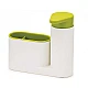 Organizator pentru chiuveta 2in1 plastic, alb/verde Organizator pentru chiuveta 2in1 plastic, alb/verde