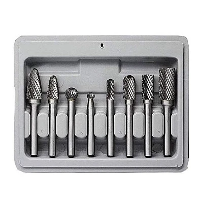 Trusa 8 Freze CARBURA 6mm MARI pentru Metal Trusa 8 Freze CARBURA 6mm MARI pentru Metal