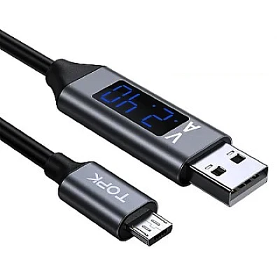 Cablu Micro USB cu Display Digital incarcare telefon mobil Cablu Micro USB cu Display Digital incarcare telefon mobil