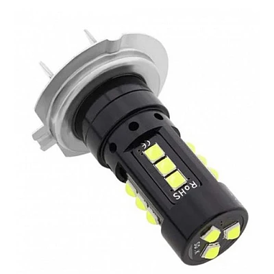 Set 2 becuri auto H7 15 LED/BEC putere 80W/ 8000lm Lumina alba temperatura 8000k Set 2 becuri auto H7 15 LED/BEC putere 80W/ 8000lm Lumina alba temperatura 8000k