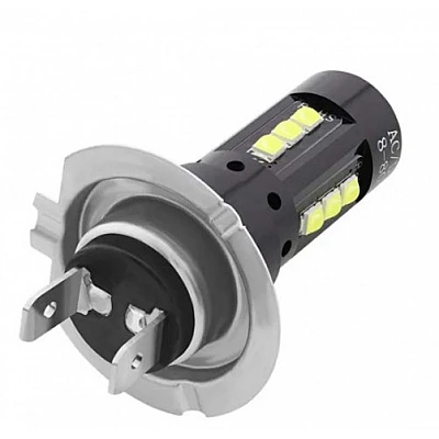 Set 2 becuri auto H7 15 LED/BEC putere 80W/ 8000lm Lumina alba temperatura 8000k Set 2 becuri auto H7 15 LED/BEC putere 80W/ 8000lm Lumina alba temperatura 8000k