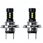 Set 2 becuri auto H7 15 LED/BEC putere 80W/ 8000lm Lumina alba temperatura 8000k