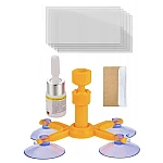 Kit Reparatie Parbriz pentru Sticla Crapata Set Corector cu Ventuza