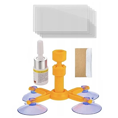 Kit Reparatie Parbriz pentru Sticla Crapata Set Corector cu Ventuza Kit Reparatie Parbriz pentru Sticla Crapata Set Corector cu Ventuza