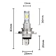 Set 2 Becuri auto H4 cu doua faze 12 LED SMD putere 80W temperatura 6000K Set 2 Becuri auto H4 cu doua faze 12 LED SMD putere 80W temperatura 6000K