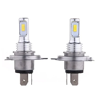 Set 2 Becuri auto H4 cu doua faze 12 LED SMD putere 80W temperatura 6000K Set 2 Becuri auto H4 cu doua faze 12 LED SMD putere 80W temperatura 6000K