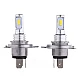 Set 2 Becuri auto H4 cu doua faze 12 LED SMD putere 80W temperatura 6000K Set 2 Becuri auto H4 cu doua faze 12 LED SMD putere 80W temperatura 6000K