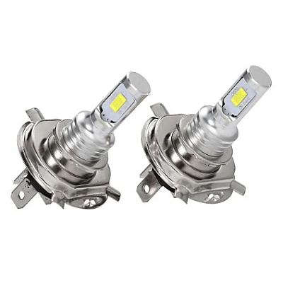Set 2 Becuri auto H4 cu doua faze 12 LED SMD putere 80W temperatura 6000K Set 2 Becuri auto H4 cu doua faze 12 LED SMD putere 80W temperatura 6000K