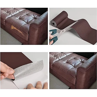 Sul autoadeziv din piele ecologica (imitatie piele) 0.75 x 2.5m Wenghe (Maro inchis) cu textura Sul autoadeziv din piele ecologica (imitatie piele) 0.75 x 2.5m Wenghe (Maro inchis) cu textura